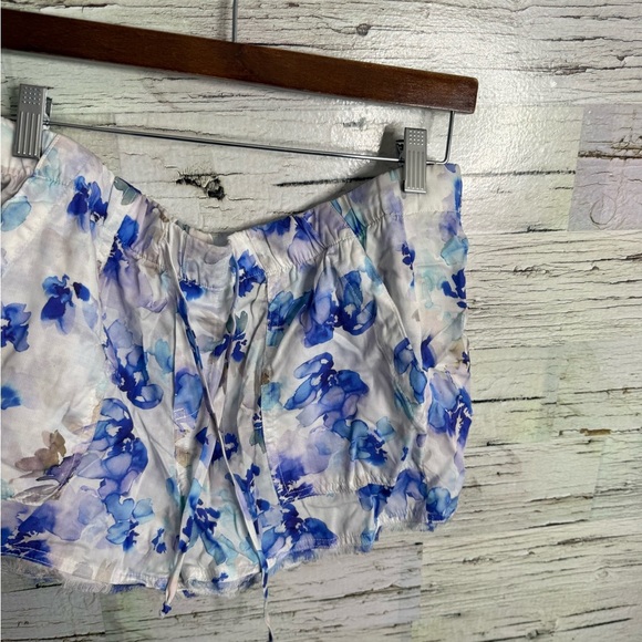 CLOTH & STONE ANTHROPOLOGIE chambray shorts elastic waist blue size medium - Picture 3 of 6